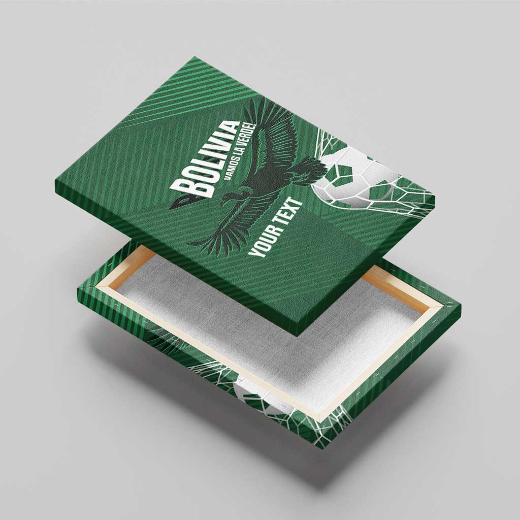 Custom Bolivia Football Canvas Wall Art Vamos La Verde - Wonder Print Shop