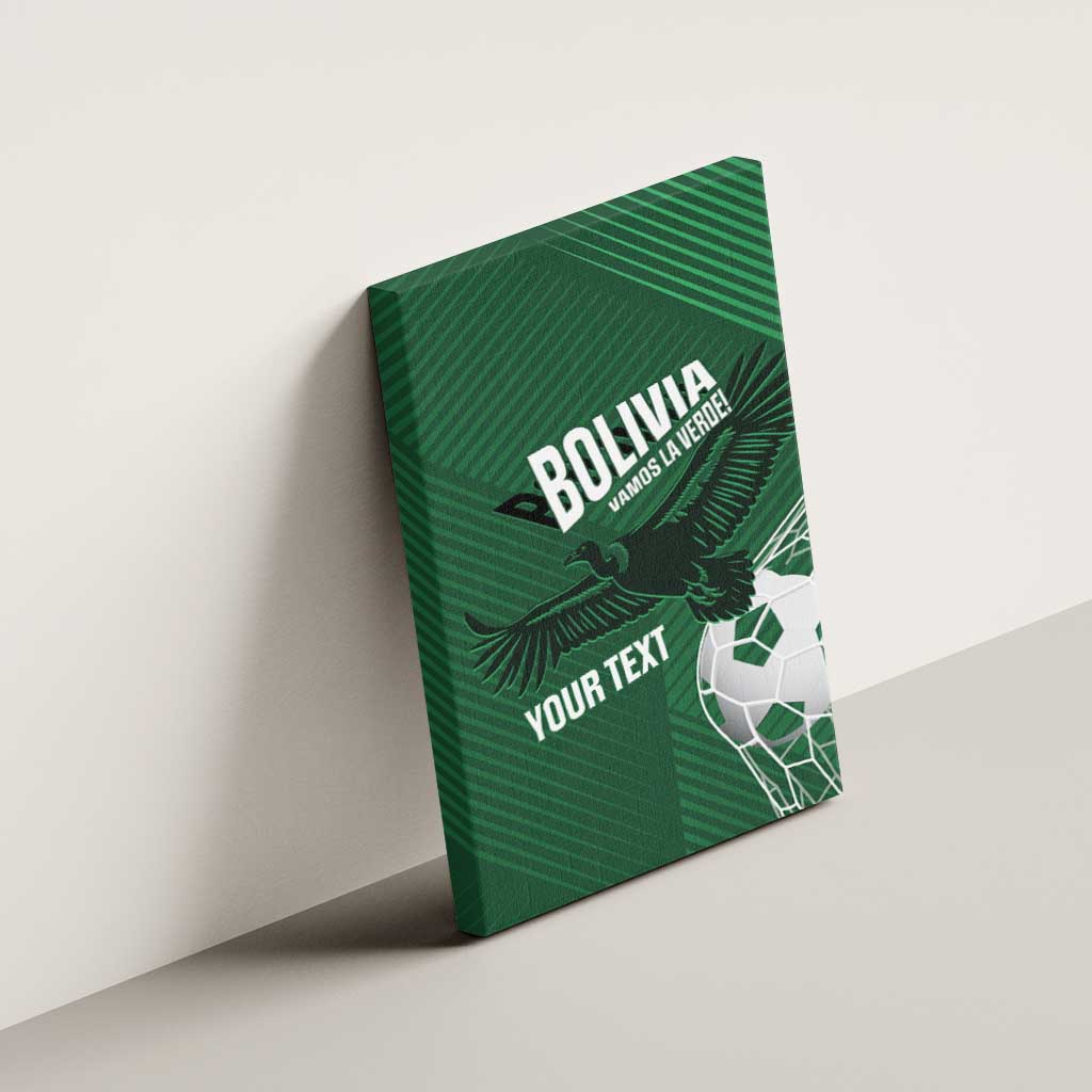 Custom Bolivia Football Canvas Wall Art Vamos La Verde - Wonder Print Shop