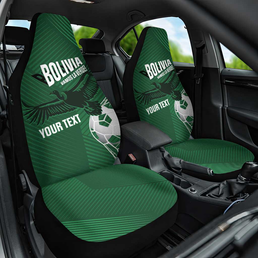 Custom Bolivia Football Car Seat Cover Vamos La Verde - Wonder Print Shop