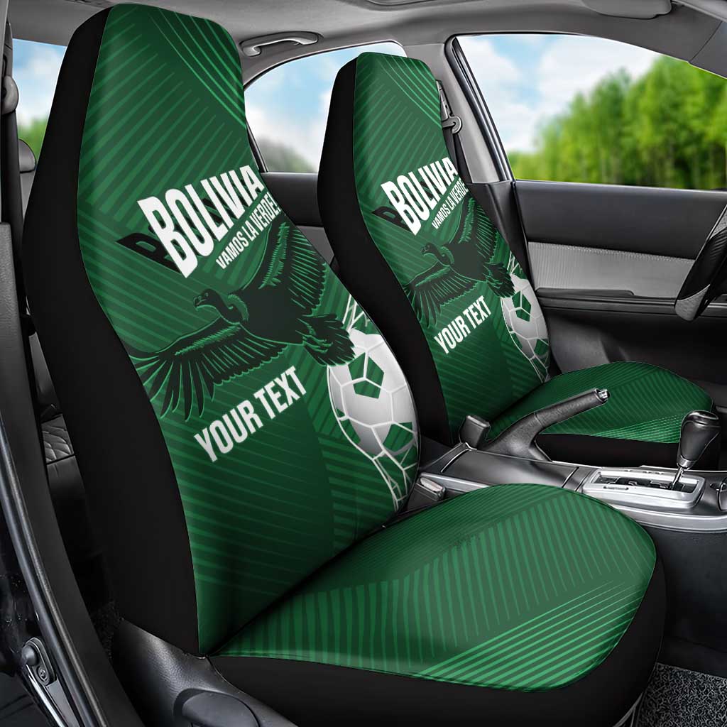 Custom Bolivia Football Car Seat Cover Vamos La Verde - Wonder Print Shop