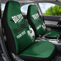 Custom Bolivia Football Car Seat Cover Vamos La Verde - Wonder Print Shop
