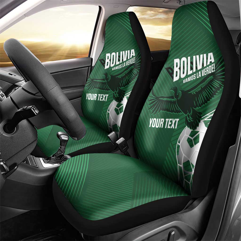 Custom Bolivia Football Car Seat Cover Vamos La Verde - Wonder Print Shop