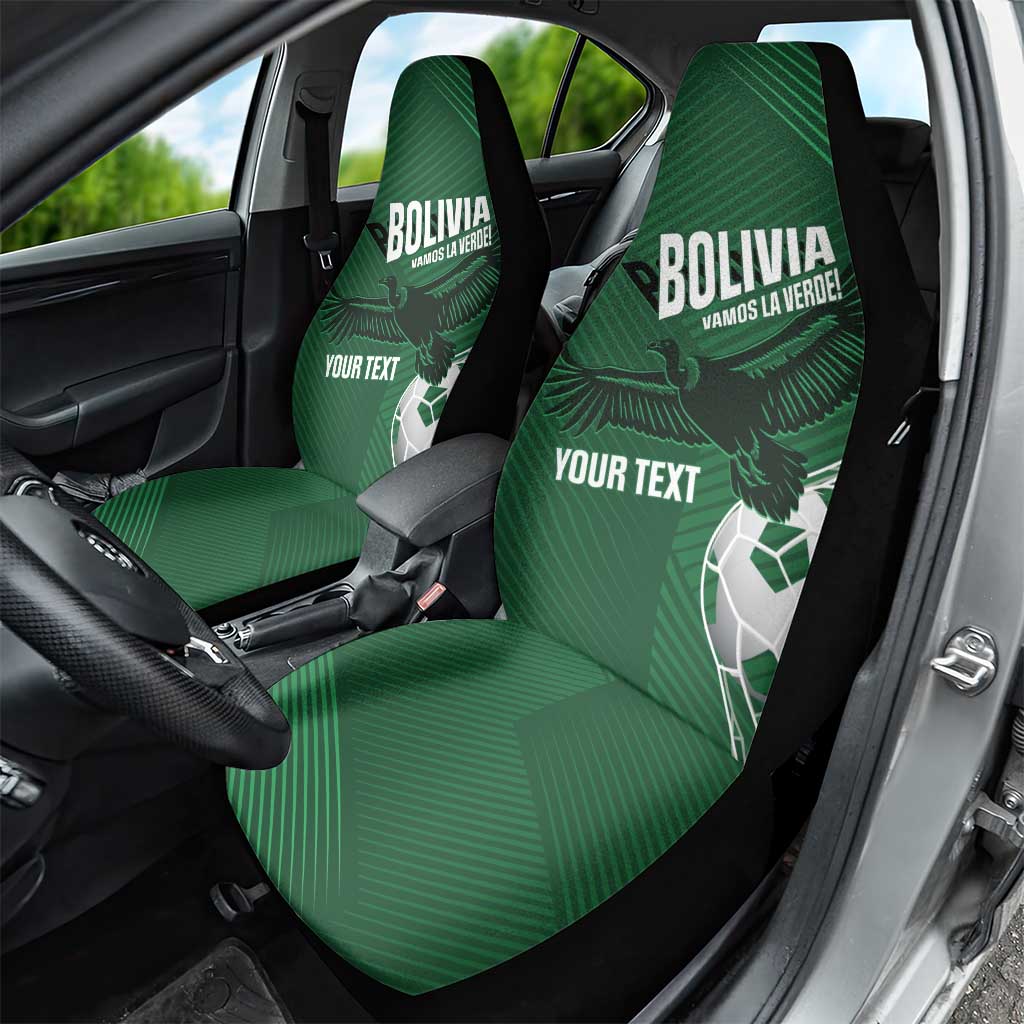 Custom Bolivia Football Car Seat Cover Vamos La Verde - Wonder Print Shop