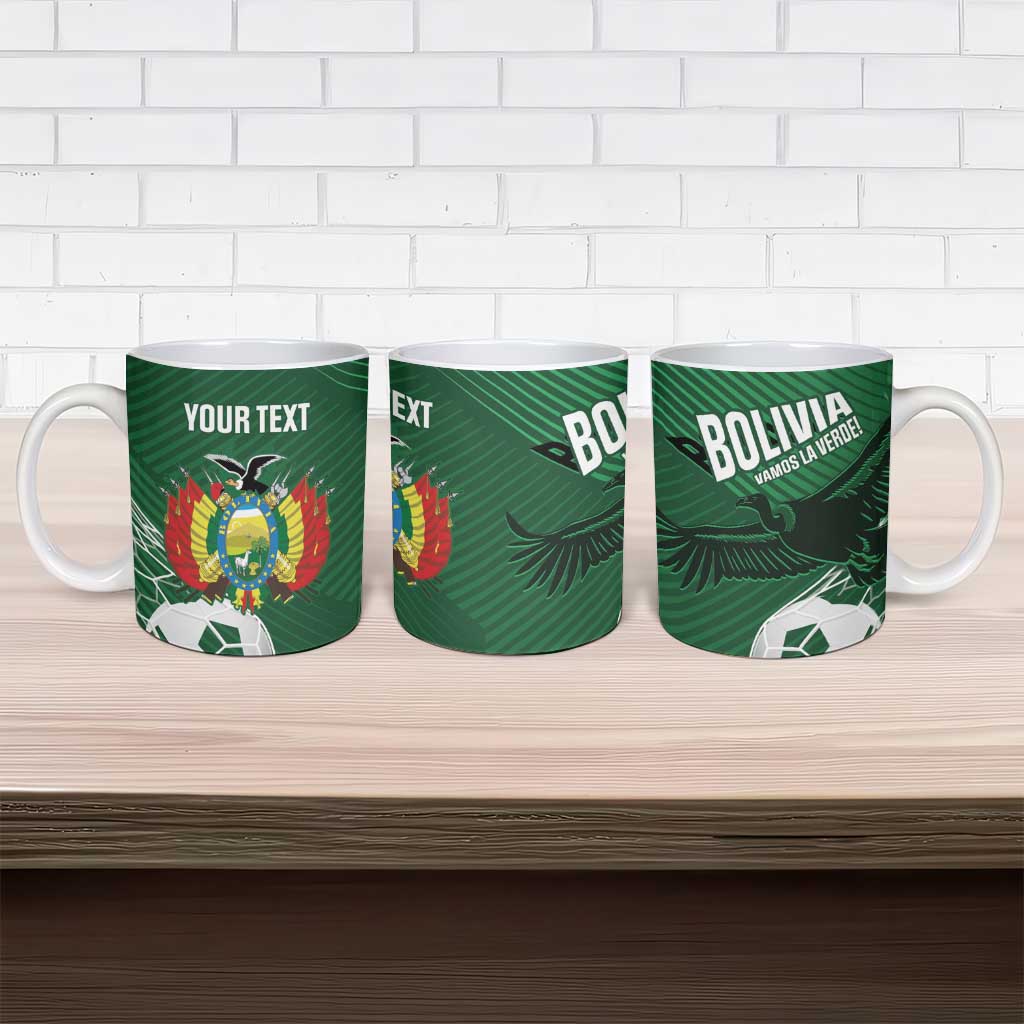 Custom Bolivia Football Ceramic Mug Vamos La Verde - Wonder Print Shop