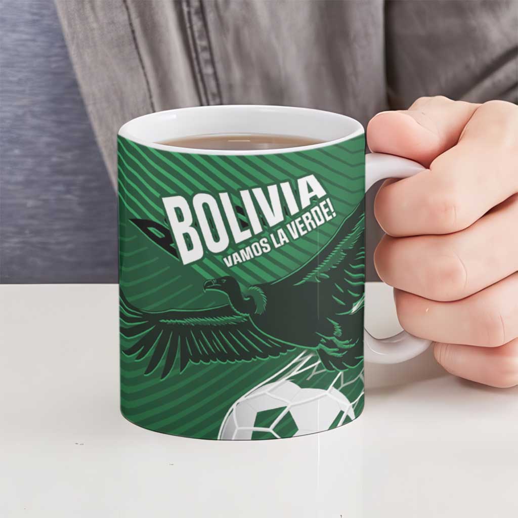 Custom Bolivia Football Ceramic Mug Vamos La Verde - Wonder Print Shop