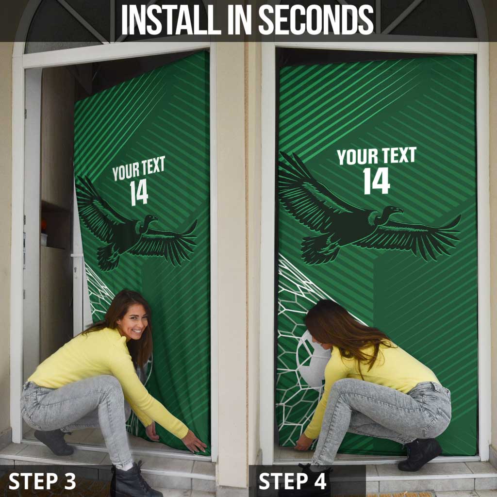 Custom Bolivia Football Door Cover Vamos La Verde - Wonder Print Shop