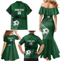 Custom Bolivia Football Family Matching Mermaid Dress and Hawaiian Shirt Vamos La Verde - Wonder Print Shop