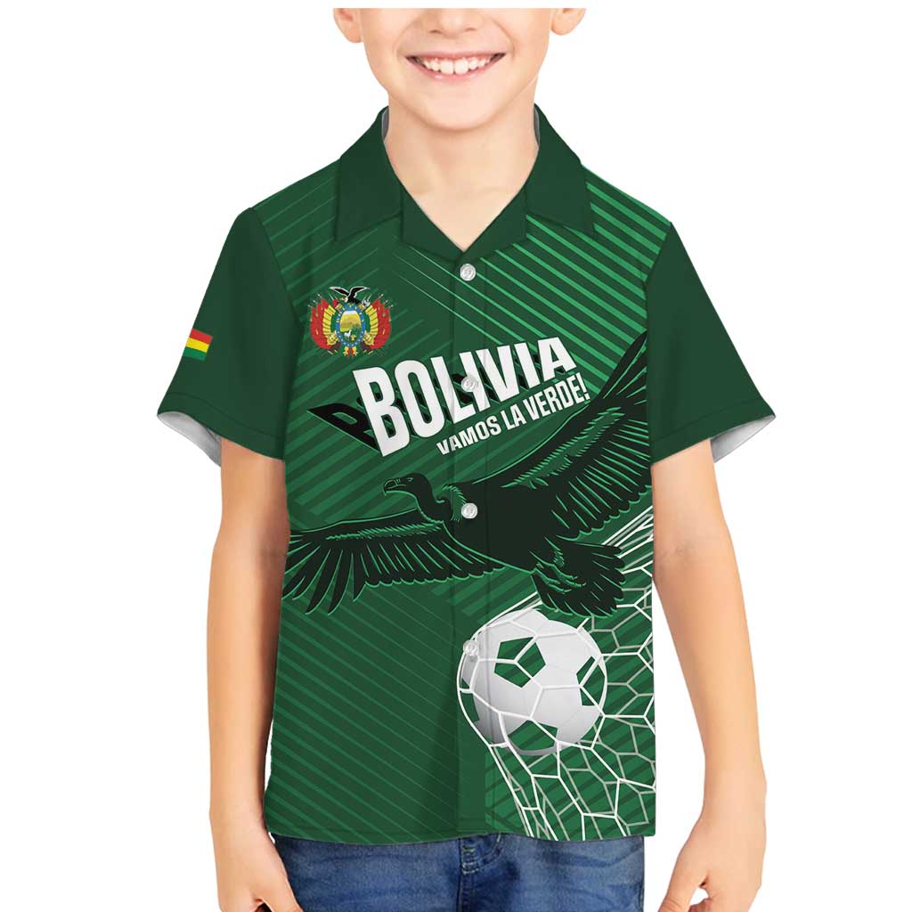 Custom Bolivia Football Family Matching Mermaid Dress and Hawaiian Shirt Vamos La Verde - Wonder Print Shop