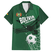 Custom Bolivia Football Family Matching Off The Shoulder Long Sleeve Dress and Hawaiian Shirt Vamos La Verde - Wonder Print Shop