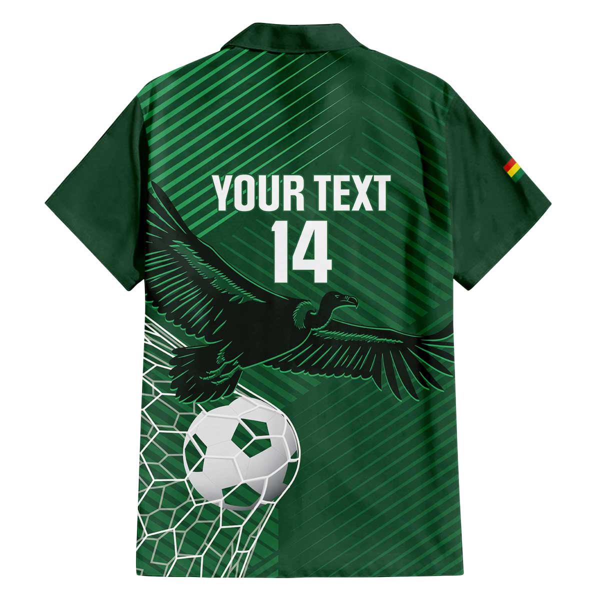 Custom Bolivia Football Family Matching Off The Shoulder Long Sleeve Dress and Hawaiian Shirt Vamos La Verde - Wonder Print Shop