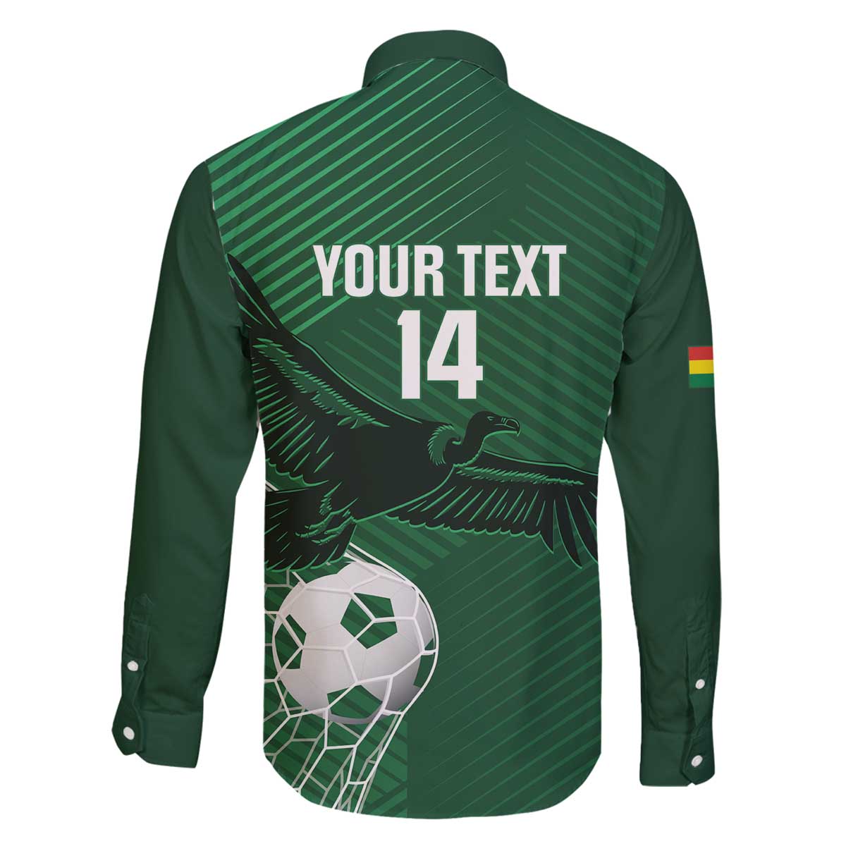 Custom Bolivia Football Family Matching Off The Shoulder Long Sleeve Dress and Hawaiian Shirt Vamos La Verde - Wonder Print Shop