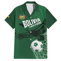 Custom Bolivia Football Family Matching Off Shoulder Short Dress and Hawaiian Shirt Vamos La Verde - Wonder Print Shop