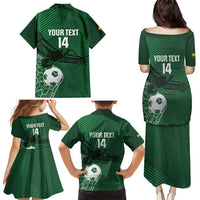 Custom Bolivia Football Family Matching Puletasi and Hawaiian Shirt Vamos La Verde - Wonder Print Shop