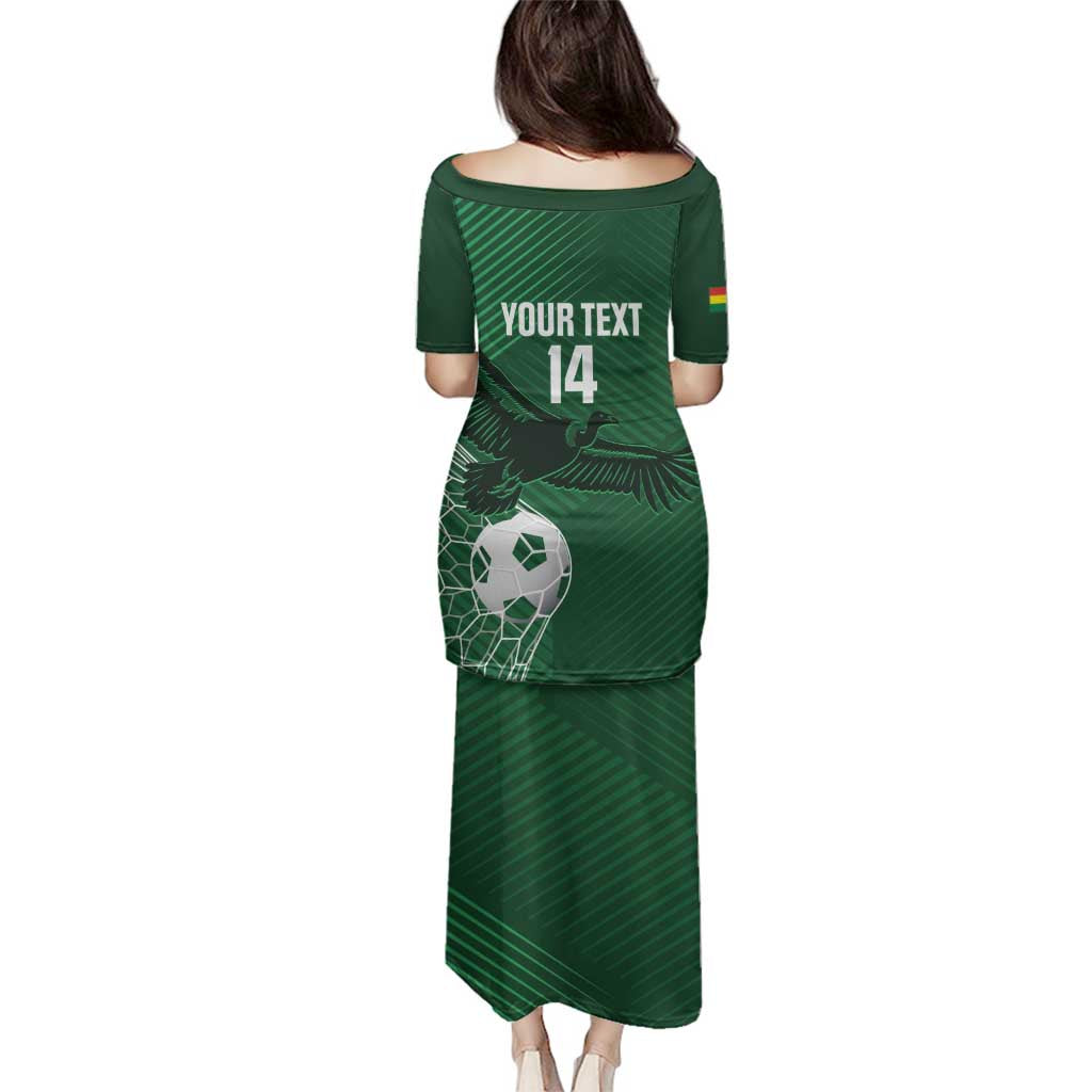 Custom Bolivia Football Family Matching Puletasi and Hawaiian Shirt Vamos La Verde - Wonder Print Shop