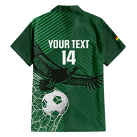 Custom Bolivia Football Family Matching Short Sleeve Bodycon Dress and Hawaiian Shirt Vamos La Verde - Wonder Print Shop