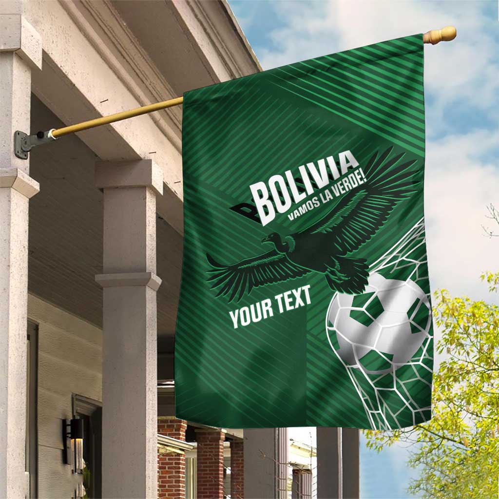 Custom Bolivia Football Garden Flag Vamos La Verde - Wonder Print Shop