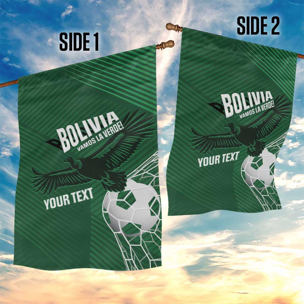 Custom Bolivia Football Garden Flag Vamos La Verde - Wonder Print Shop