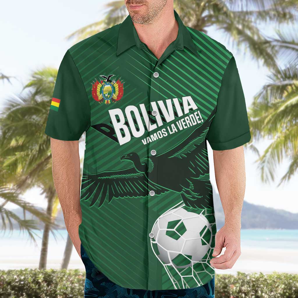 Custom Bolivia Football Hawaiian Shirt Vamos La Verde - Wonder Print Shop