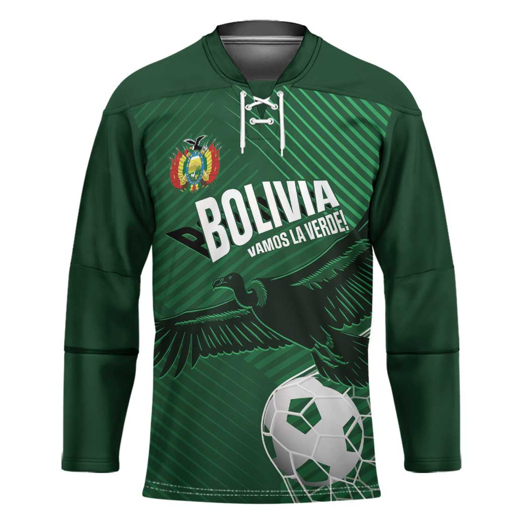 Custom Bolivia Football Hockey Jersey Vamos La Verde - Wonder Print Shop