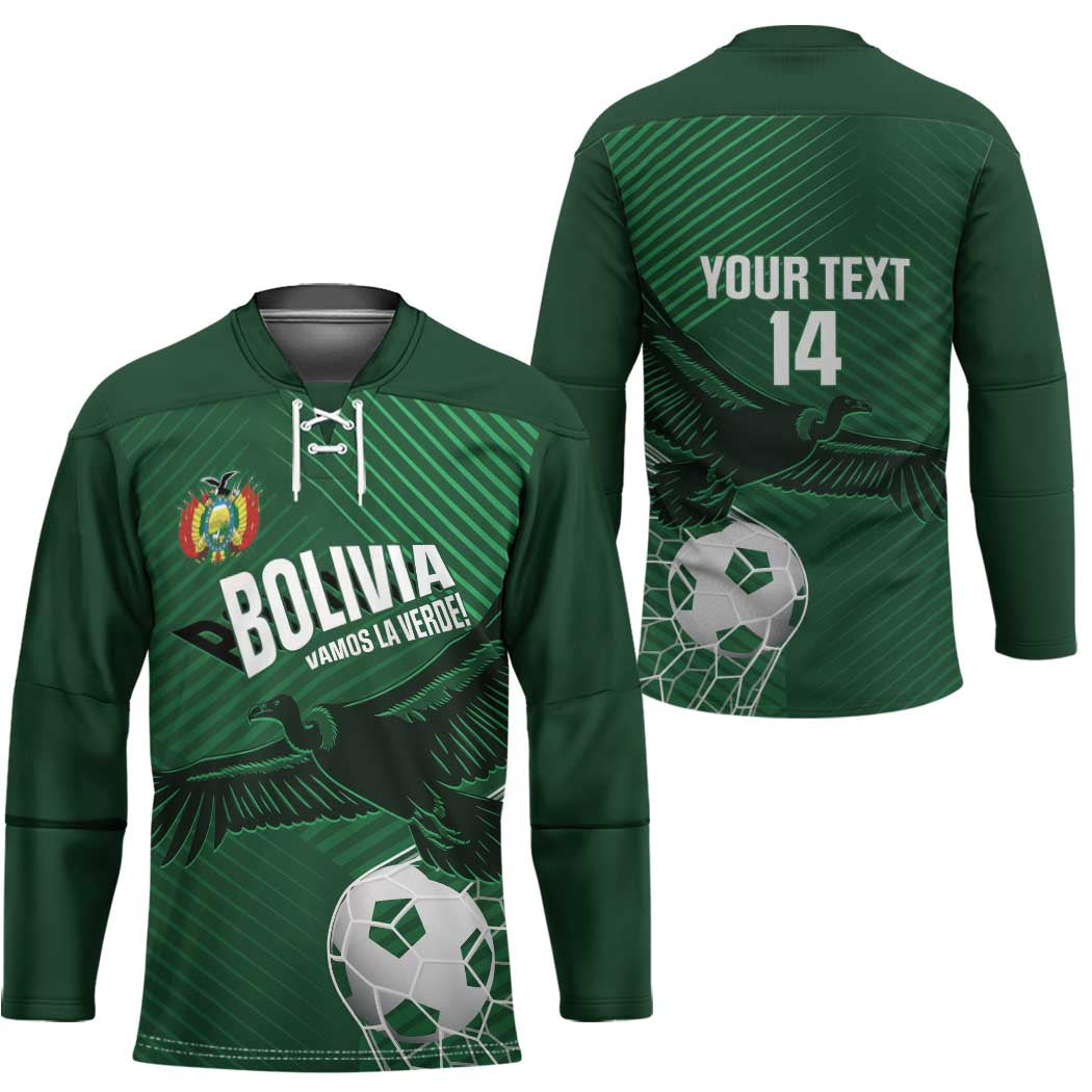 Custom Bolivia Football Hockey Jersey Vamos La Verde - Wonder Print Shop