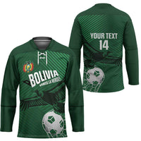Custom Bolivia Football Hockey Jersey Vamos La Verde - Wonder Print Shop