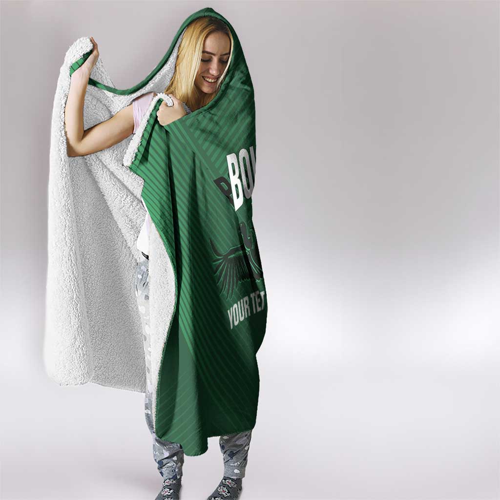 Custom Bolivia Football Hooded Blanket Vamos La Verde - Wonder Print Shop