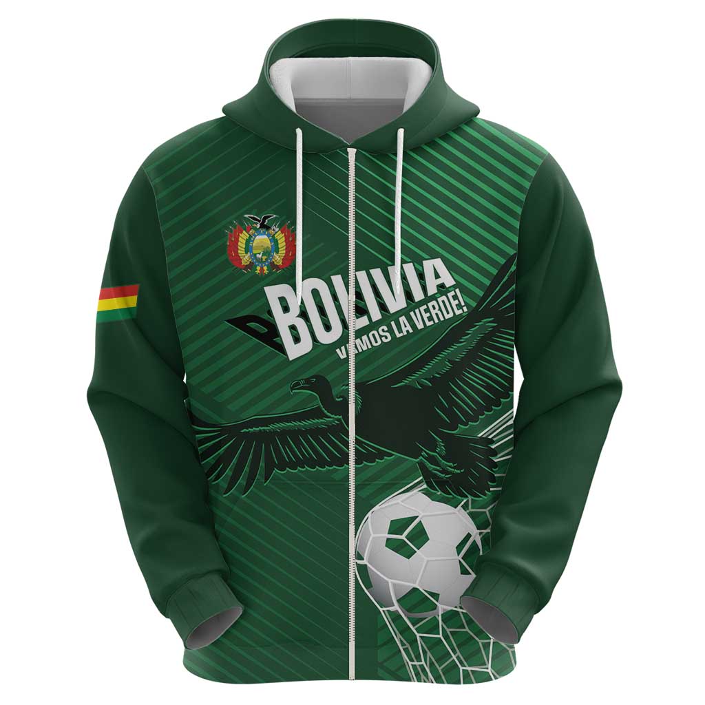 Custom Bolivia Football Hoodie Vamos La Verde - Wonder Print Shop