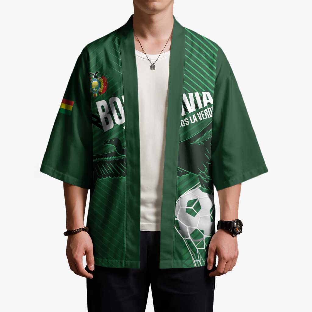 Custom Bolivia Football Kimono Vamos La Verde - Wonder Print Shop
