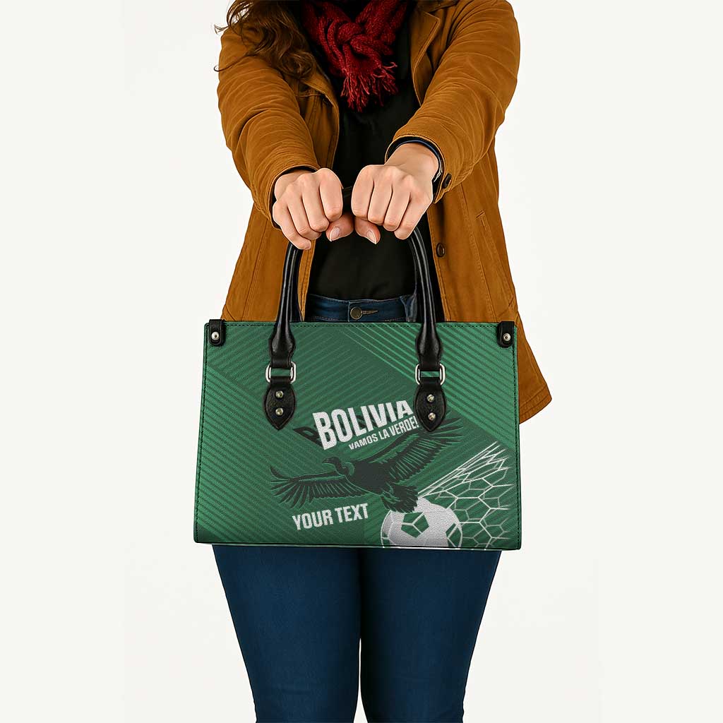 Custom Bolivia Football Leather Bag Vamos La Verde - Wonder Print Shop