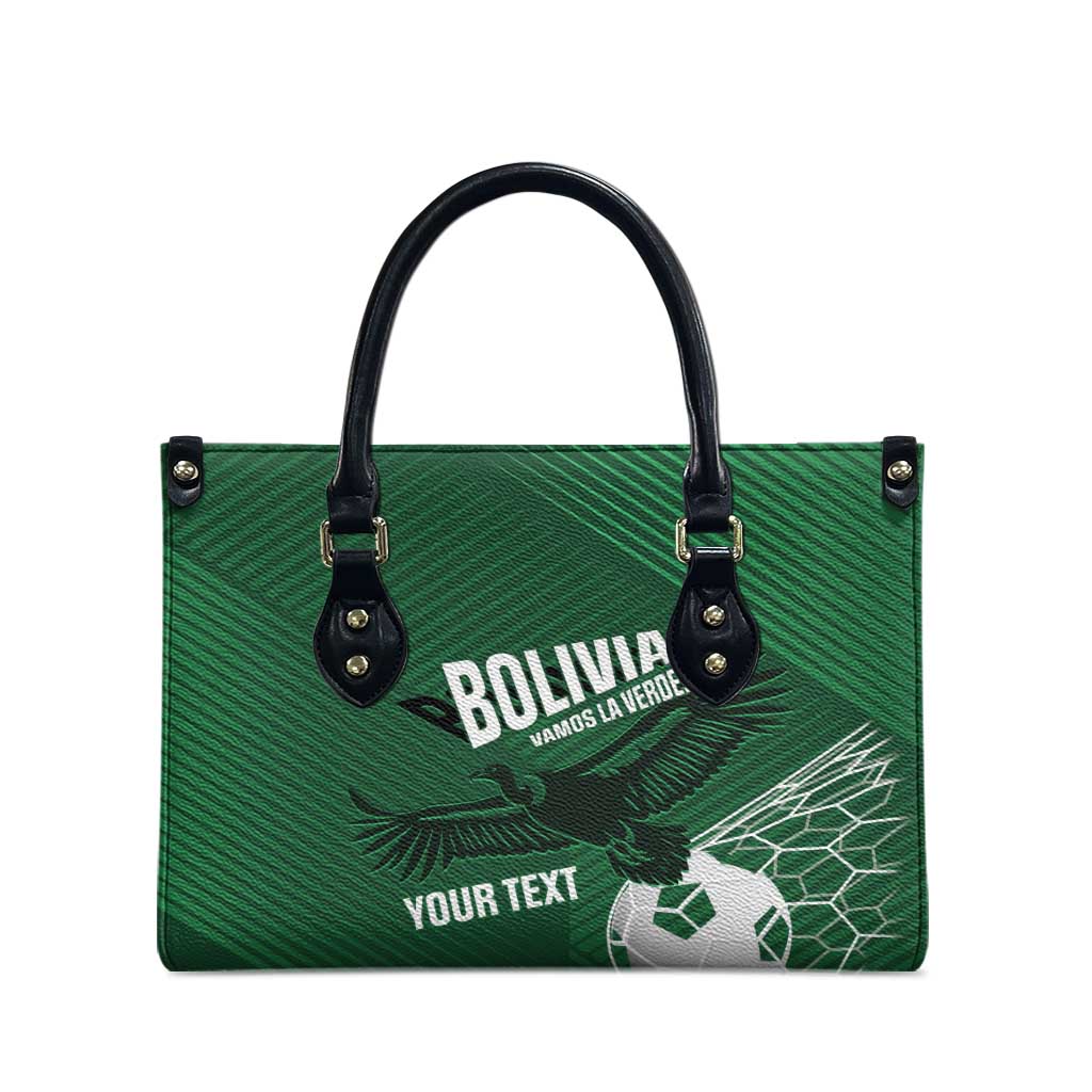 Custom Bolivia Football Leather Bag Vamos La Verde - Wonder Print Shop