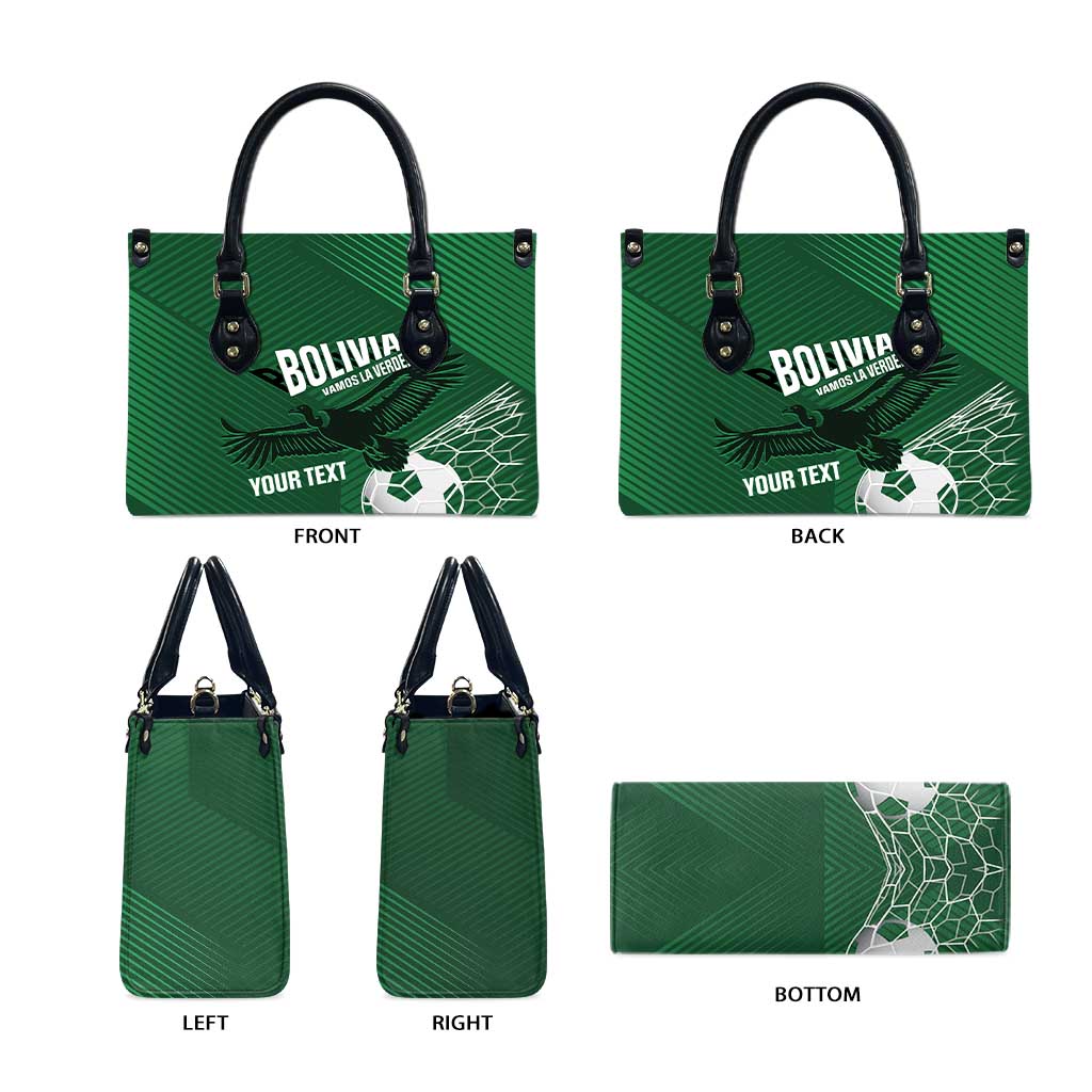 Custom Bolivia Football Leather Bag Vamos La Verde - Wonder Print Shop