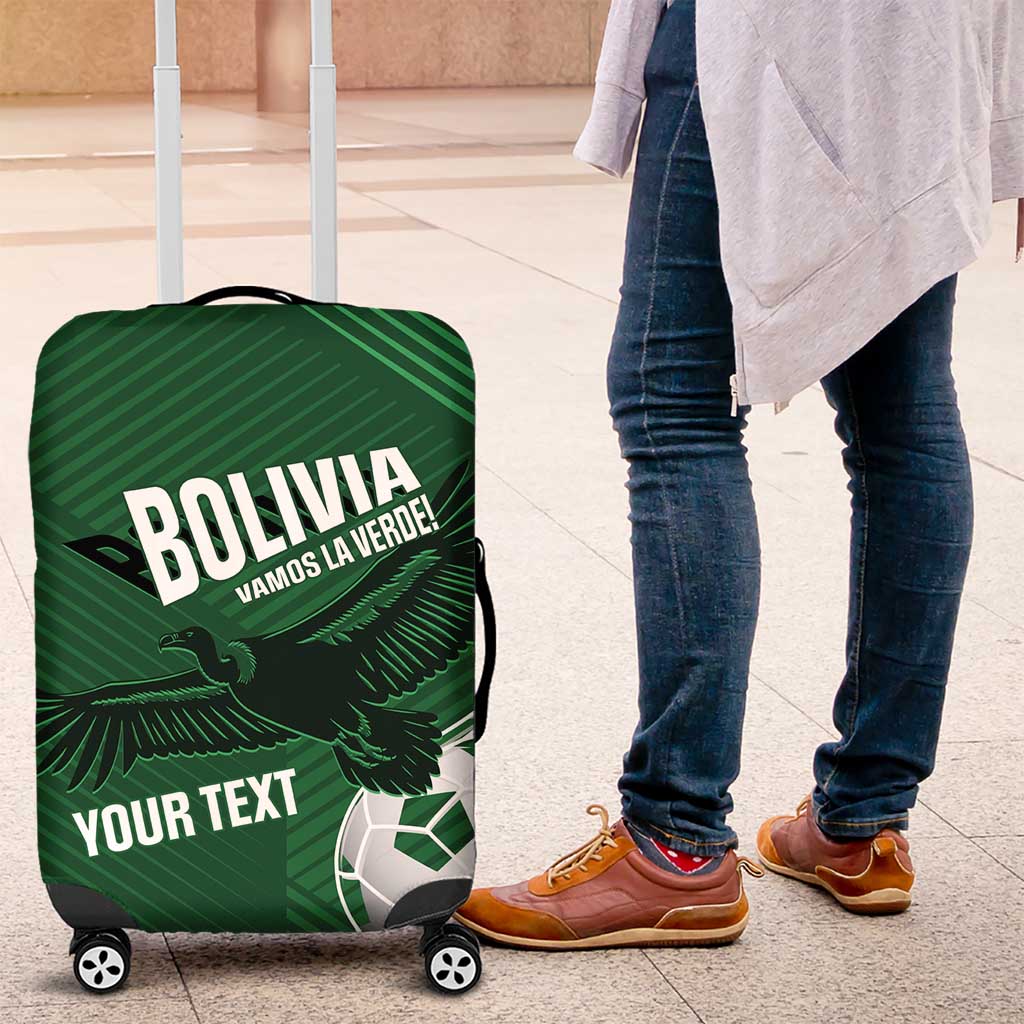 Custom Bolivia Football Luggage Cover Vamos La Verde - Wonder Print Shop