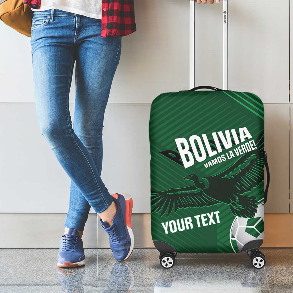 Custom Bolivia Football Luggage Cover Vamos La Verde - Wonder Print Shop