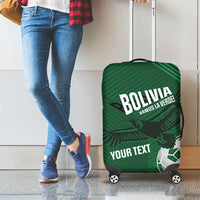Custom Bolivia Football Luggage Cover Vamos La Verde - Wonder Print Shop