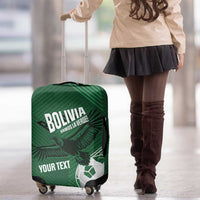 Custom Bolivia Football Luggage Cover Vamos La Verde - Wonder Print Shop
