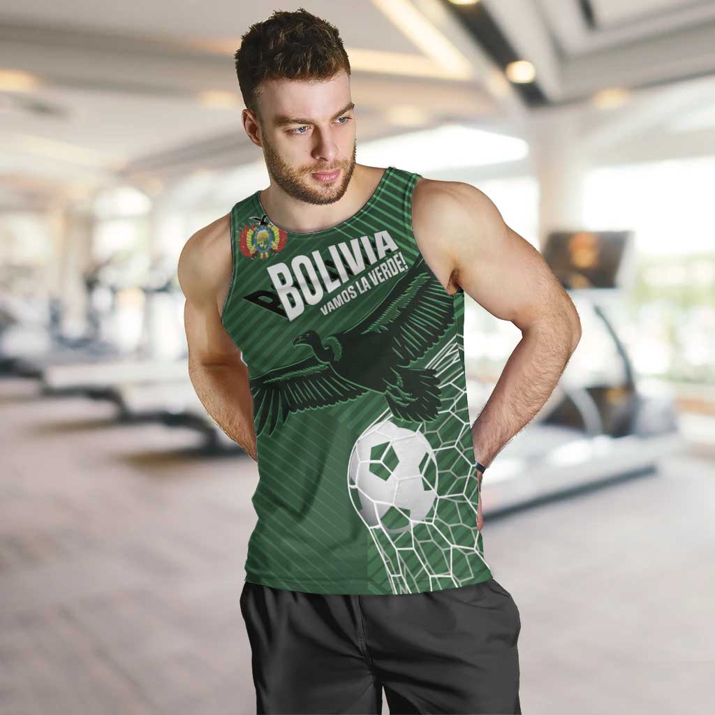 Custom Bolivia Football Men Tank Top Vamos La Verde - Wonder Print Shop