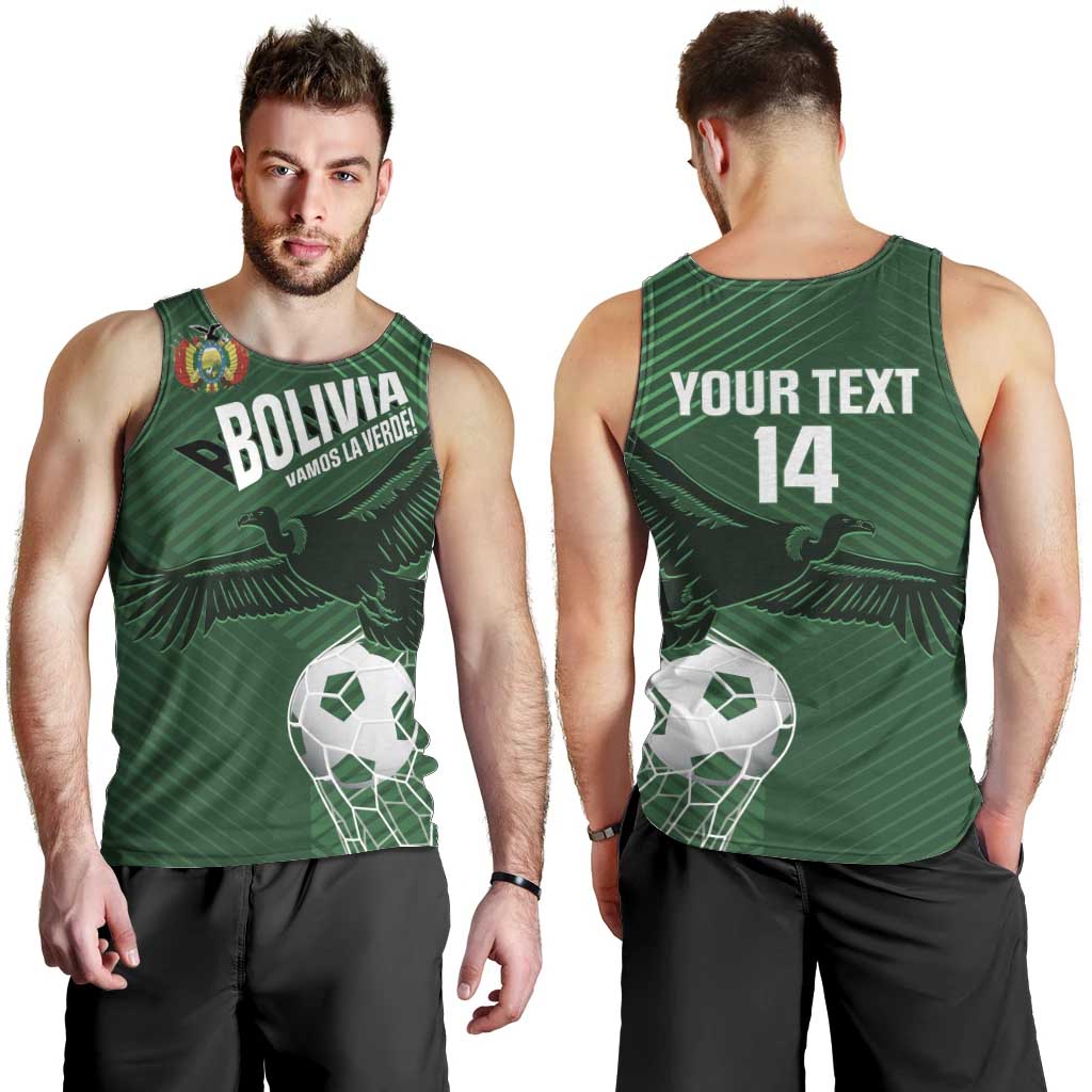 Custom Bolivia Football Men Tank Top Vamos La Verde - Wonder Print Shop