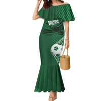 Custom Bolivia Football Mermaid Dress Vamos La Verde - Wonder Print Shop