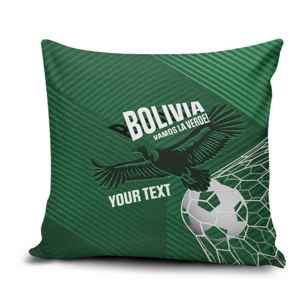 Custom Bolivia Football Pillow Cover Vamos La Verde - Wonder Print Shop