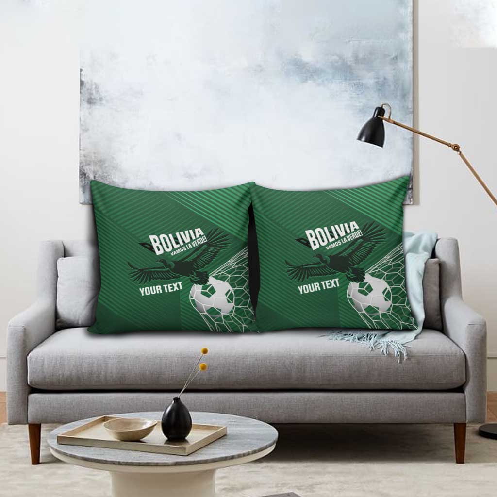 Custom Bolivia Football Pillow Cover Vamos La Verde - Wonder Print Shop