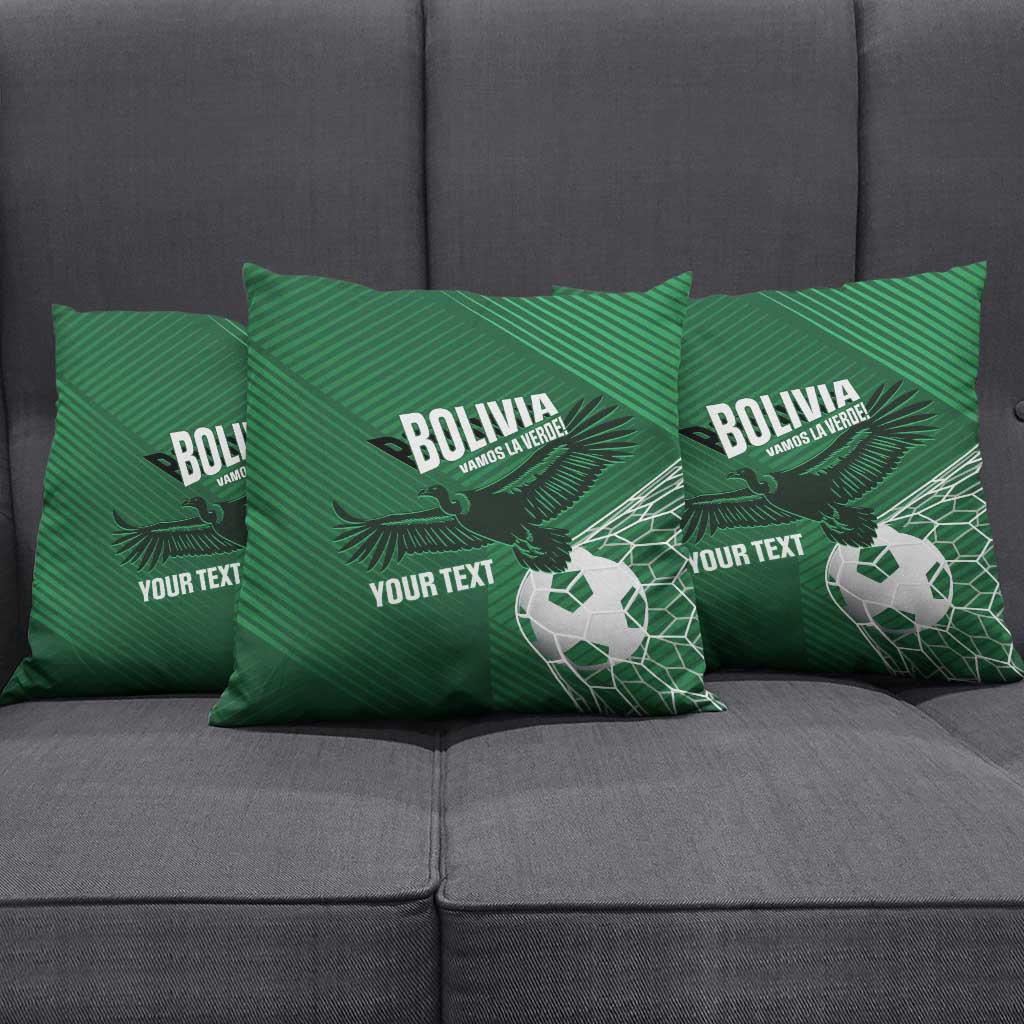 Custom Bolivia Football Pillow Cover Vamos La Verde - Wonder Print Shop