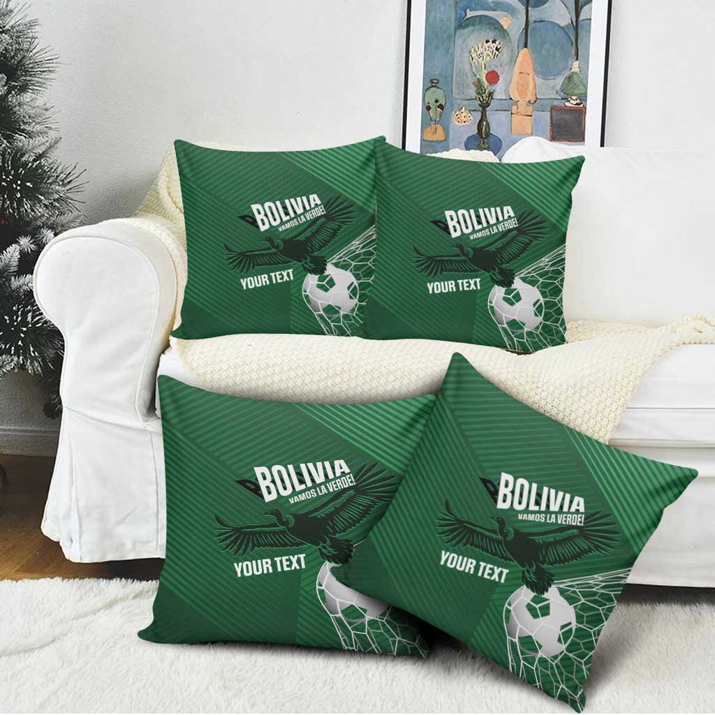 Custom Bolivia Football Pillow Cover Vamos La Verde - Wonder Print Shop