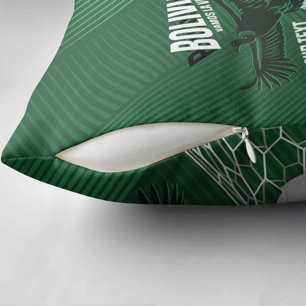 Custom Bolivia Football Pillow Cover Vamos La Verde - Wonder Print Shop