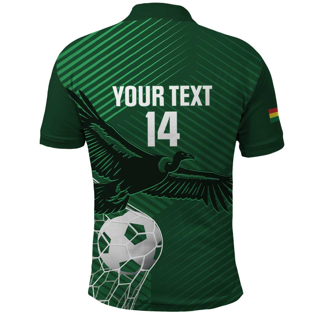 Custom Bolivia Football Polo Shirt Vamos La Verde - Wonder Print Shop