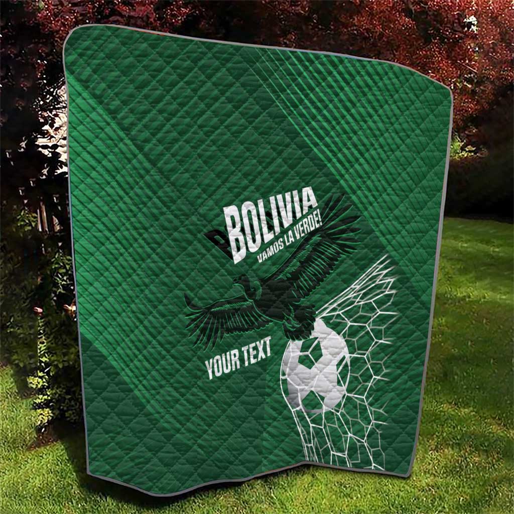 Custom Bolivia Football Quilt Vamos La Verde - Wonder Print Shop