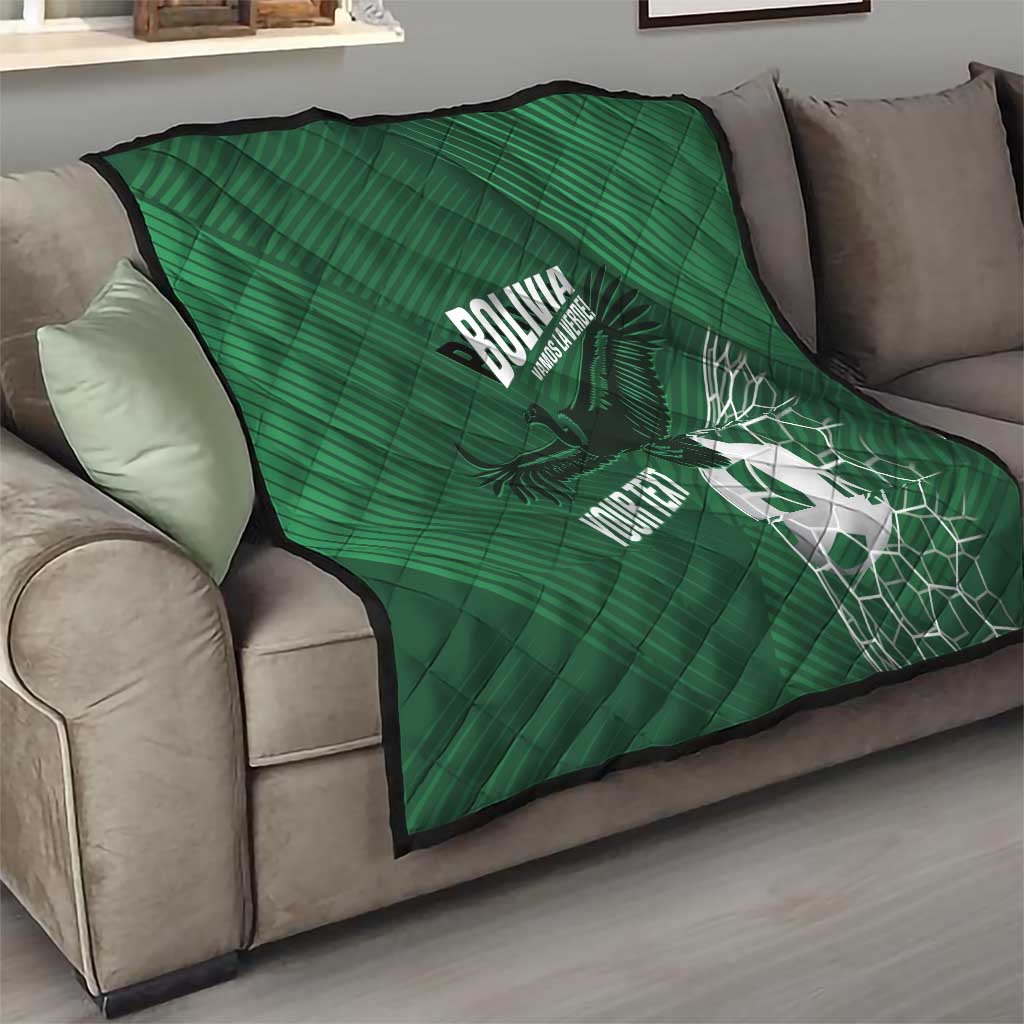 Custom Bolivia Football Quilt Vamos La Verde - Wonder Print Shop