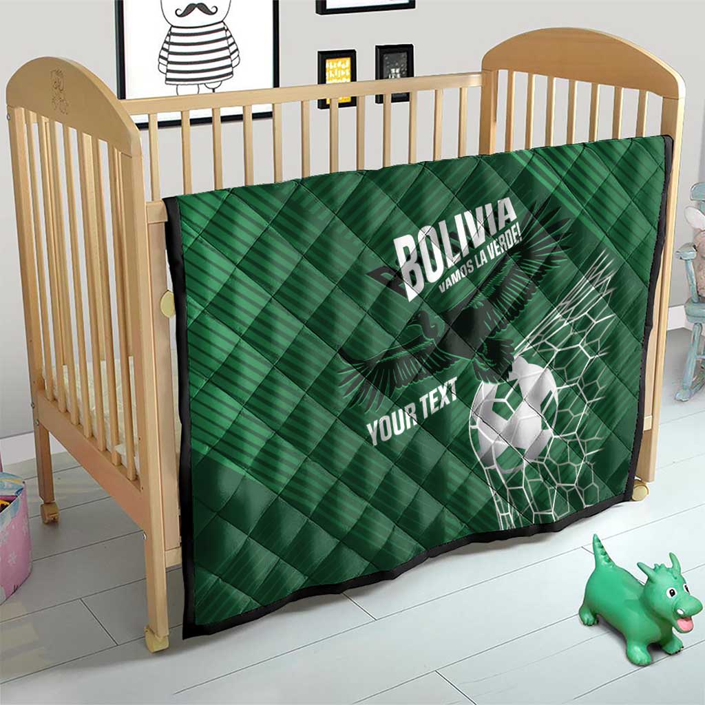 Custom Bolivia Football Quilt Vamos La Verde - Wonder Print Shop