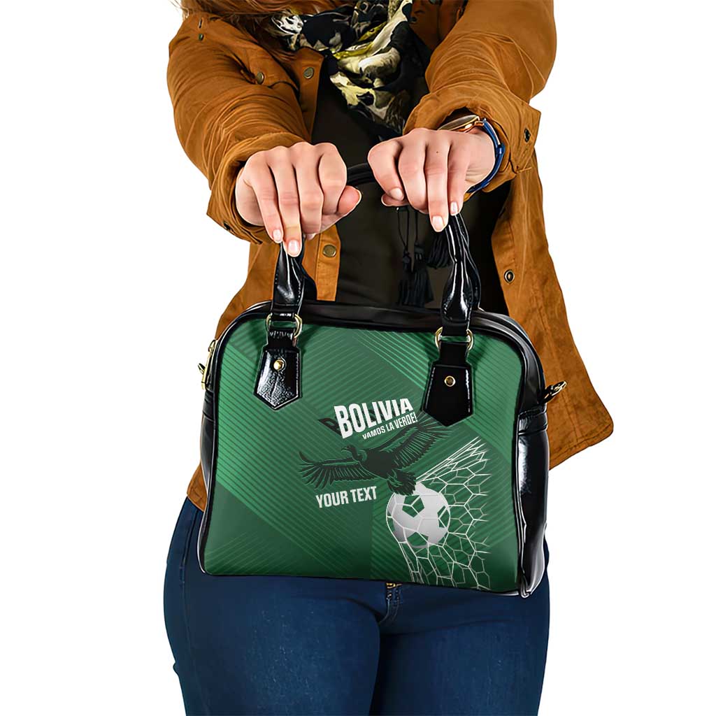 Custom Bolivia Football Shoulder Handbag Vamos La Verde - Wonder Print Shop