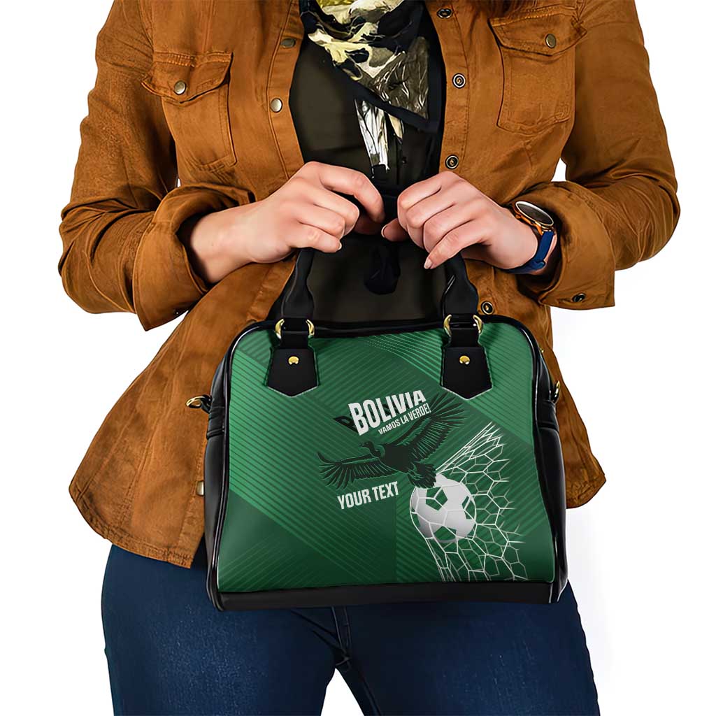 Custom Bolivia Football Shoulder Handbag Vamos La Verde - Wonder Print Shop