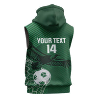Custom Bolivia Football Sleeveless Zip Hoodie Vamos La Verde - Wonder Print Shop